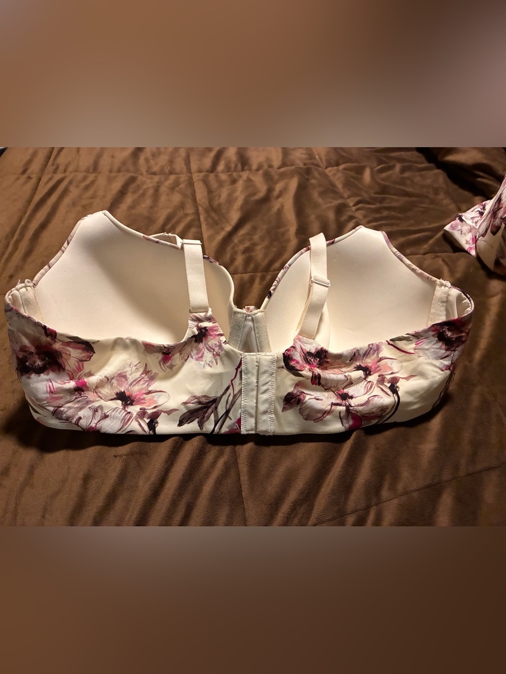 Cacique Floral Printed True Embrace Smooth Demi Bra, size 44D - Picture 6 of 6